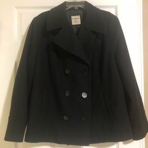 Black Old Navy Peacoat